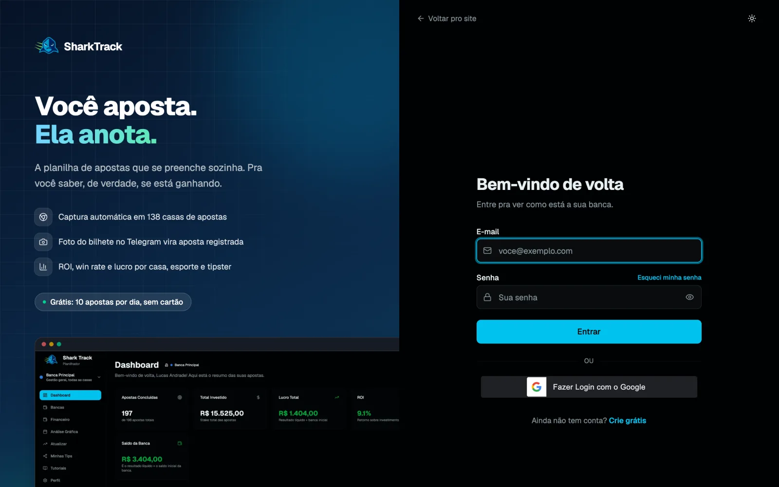 Tela de login